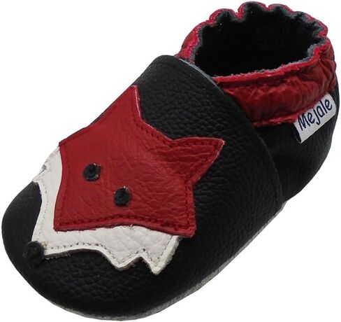 Mejale Baby Shoes Soft Sole Leather Moccasins Cartoon Butterfly Infant Toddler First Walker Slippers in Kuwait