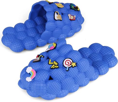 شرائح فقاعات Flyswiso للأطفال، شرائح كرة الجولف للأولاد والبنات، شبشب فقاعات ليتشي مضحك، غير قابل للانزلاق للأطفال على الشاطئ وحمام السباحة وغرفة النوم، صنادل الدش in Kuwait