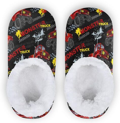Ceiurey Kids Boys Girls Slippers Soft Memory Foam Indoor Toddler House Slipper Non Slip Spa Travel Household Shoes for Winter Home Bedroom Christmas Halloween Cow Car Duck Leopard.. in Saudi Arabia