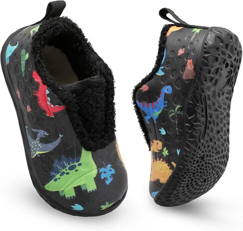 BARERUN Toddler Slippers Boys Girls Warm Skin-friendly House Slippers Soft-Lightweight Around House Shoes for Kids Indoor/Outdoor in Kuwait
