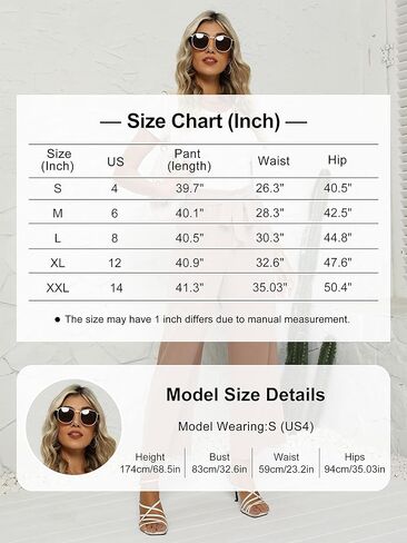 Sucolan Wide Leg Pants for Women Work Pants Business Casual High Waisted Summer Pant Loose Flowy Pants for Women with Pockets in Kuwait
