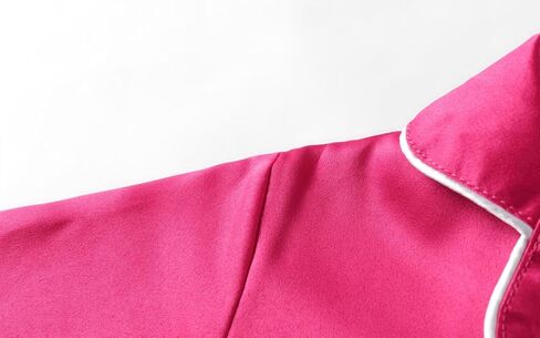 Mud Kingdom Girls Boys Kids Silk Satin Pajamas Set Button-Down Clothes Long Sleeve Loungewear Sleepwear PJS in Kuwait
