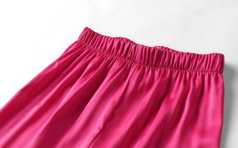 Mud Kingdom Girls Boys Kids Silk Satin Pajamas Set Button-Down Clothes Long Sleeve Loungewear Sleepwear PJS in Kuwait