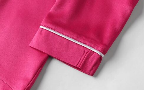 Mud Kingdom Girls Boys Kids Silk Satin Pajamas Set Button-Down Clothes Long Sleeve Loungewear Sleepwear PJS in Kuwait