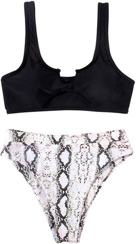 SUUKSESS Women Cutout Bikini Sets Push Up High Waisted Swimsuits 2 Piece in Kuwait