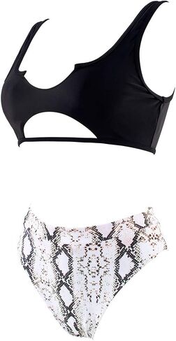SUUKSESS Women Cutout Bikini Sets Push Up High Waisted Swimsuits 2 Piece in Kuwait