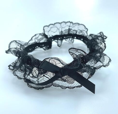 Lace Wedding Garters with Bow Bridal Garter Stretchy Garter for Bride Party Prom Leg Garter Belt in Saudi Arabia