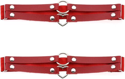 Adjustable Leg Garter O-Ring Heart Elastic Thigh Garters Belt for Women 2pcs in Saudi Arabia