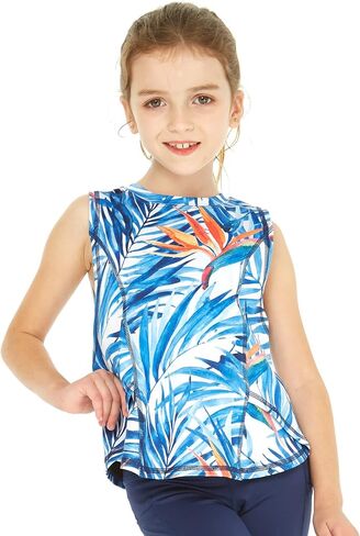 Girl's Hawaiian Athletic Sportswear Tank Top in Floral Patterns in Kuwait