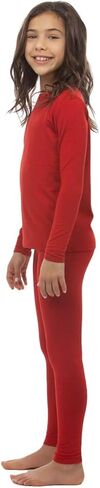 مجموعة ملابس داخلية حرارية طويلة للفتيات من Bodtek للأطفال مبطنة بالصوف لملابس النوم الطويلة أو السراويل الضيقة والقميص in Kuwait