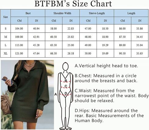BTFBM Women Casual V Neck Knit Mini Fall Sweater Dresses Long Sleeve Loose Fit Solid Color Ribbed Pullover Jumper Sweaters in Kuwait