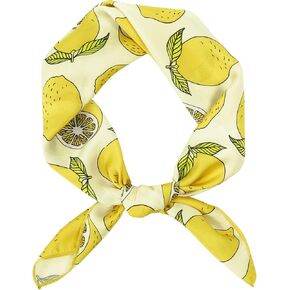 GERINLY Cute Bandana for Women Fruits Printed Square Hair Scarf Headband Summer Accessories Lovely Neckerchief