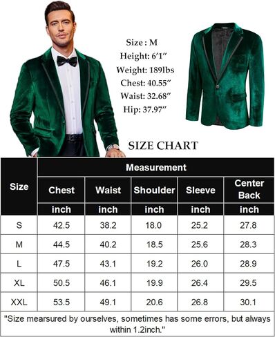 COOFANDY Men's Velvet Blazer Slim Fit Solid One Button Blazer Jacket Tuxedo for Prom Wedding Party Dinner in Kuwait
