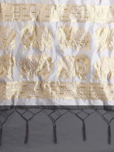 Fabcartz Woman's Woven Banarasi silk Dupatta Scarf Shawl Wrap in Saudi Arabia