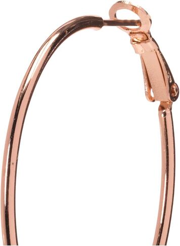 Amazon Collection Sterling Silver or Gold plated Lightweight Paddle Back Hoop Earrings in Kuwait