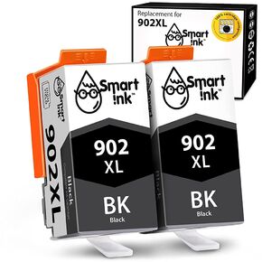 خرطوشة حبر متوافقة مع الحبر الذكي HP 902 XL 902XL (أسود، 2 حزمة) تقنية الشرائح المتقدمة للاستخدام مع OfficeJet Pro 6968 6974 6975 6978 6960 OfficeJet 6951 6954 6956 6958 6962 6950 in Kuwait