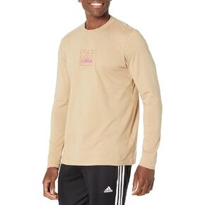 تي شيرت رجالي بأكمام طويلة ورسومات مطرزة من أديداس in Kuwait