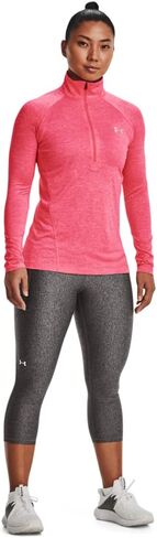 Under Armour Women's Tech Twist ½ Zip Long-Sleeve Pullover , Cerise (653)/Metallic Silver , Medium in Saudi Arabia