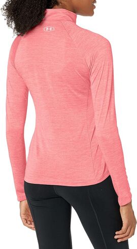 Under Armour Women's Tech Twist ½ Zip Long-Sleeve Pullover , Cerise (653)/Metallic Silver , Medium in Saudi Arabia
