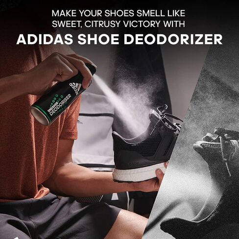 adidas Sneaker and Shoe Deodorizer with Citrus Scent Shoe Protector Spray - Water and Stain Repellent Spray for Sneakers in Saudi Arabia