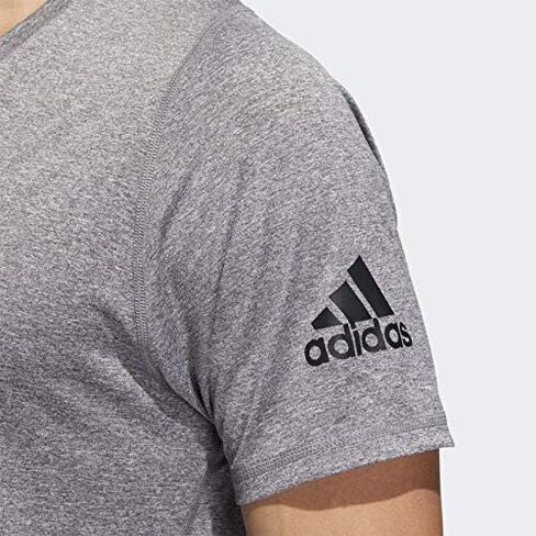 adidas Men's Freelift Sport V-neck Heather Tee in Saudi Arabia