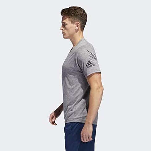 adidas Men's Freelift Sport V-neck Heather Tee in Saudi Arabia
