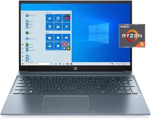 2020 HP Pavilion 15.6" FHD 1920 x 1080 Laptop AMD Ryzen 5 4500U 8GB SDRAM 512GB SSD Windows 10 Horizon Blue in Saudi Arabia