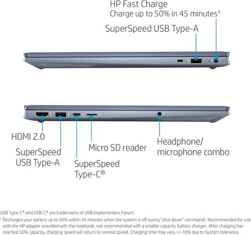 2020 HP Pavilion 15.6" FHD 1920 x 1080 Laptop AMD Ryzen 5 4500U 8GB SDRAM 512GB SSD Windows 10 Horizon Blue in Saudi Arabia