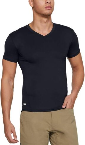 Under Armour Men's Heatgear Tactical V-neck Compression Short-sleeve T-shirt in Saudi Arabia