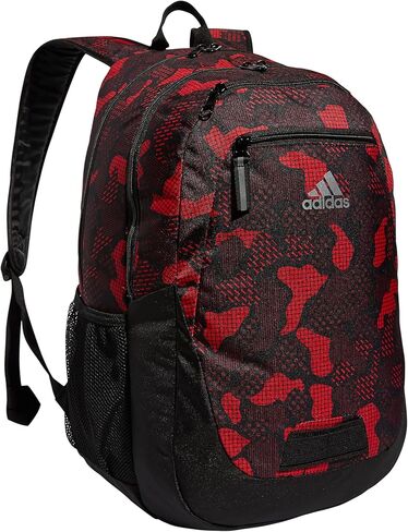 حقيبة ظهر adidas Foundation 6، لونين أبيض/أسود، مقاس واحد in Kuwait
