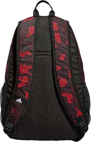 حقيبة ظهر adidas Foundation 6، لونين أبيض/أسود، مقاس واحد in Kuwait