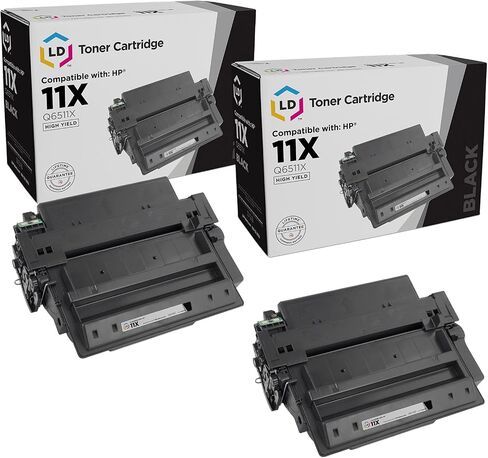 LD Products Compatible Toner Cartridge Replacement for HP 11X Q6511X High Yield (Black, 2-Pack) in Saudi Arabia