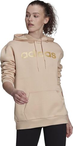 سترة صوفية للنساء من adidas Essentials مقاس كبير، هالو بلاش/ذهبي ميت، مقاس كبير… in Kuwait