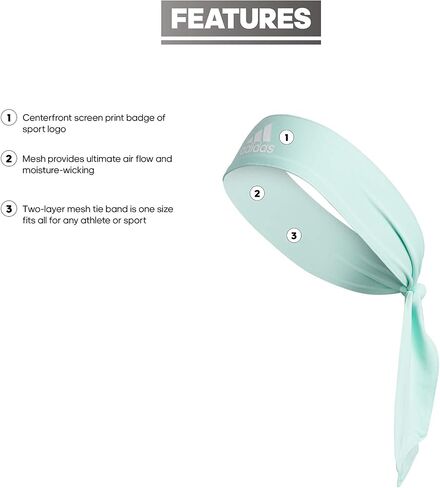 adidas Alphaskin Tie Headband in Saudi Arabia