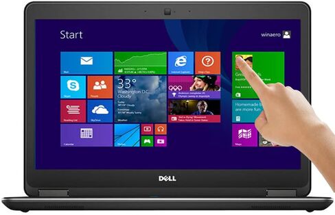 Dell Latitude E7440 14" Touch Laptop Intel i7 Dual Core 16GB 512GB SSD W8.1P - Black (Certified Refurbished) in Saudi Arabia