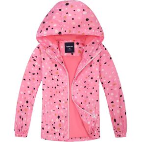 YILLEU Boys Girls Rain Jackets Hooded Waterproof Lightweight Fleece Lined Coats Windbreakers Raincoats for Kid in Saudi Arabia