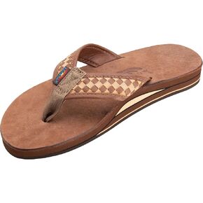 Rainbow Sandals Mens The Bentley Luxury Leather - Double Layer Arch Hand Woven Strap in Saudi Arabia