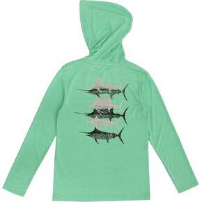 تي شيرت بغطاء للرأس للأداء الكاتيوني للأولاد من Guy Harvey
