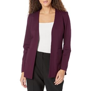 Calvin Klein Women's Lightweight Ponte V Neck Utilitarian Pockets Jacket in Saudi Arabia