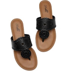 katliu Women's Flat Sandals Flip Flop Sandals Dressy Thong Sandals
