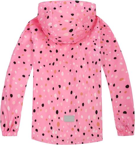 YILLEU Boys Girls Rain Jackets Hooded Waterproof Lightweight Fleece Lined Coats Windbreakers Raincoats for Kid in Saudi Arabia