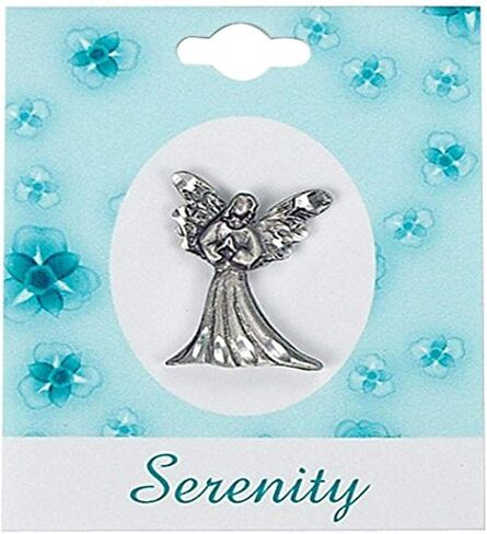 Cathedral Art (Abbey & CA Gift Serenity Angel Pin, One Size, Silver in Saudi Arabia