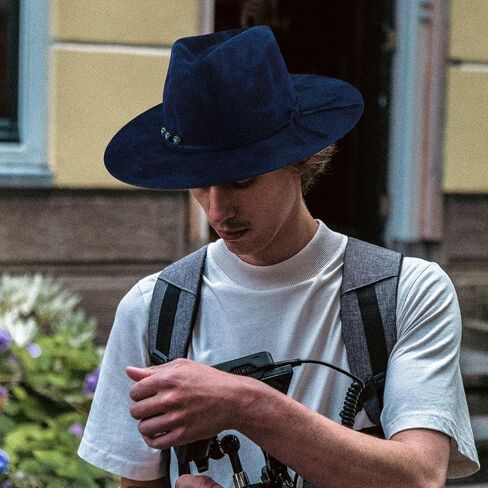 Wide Brim Fedora Hats for Men 100% Australian Wool Vintage Western Hat Felt Panama Hats in Saudi Arabia
