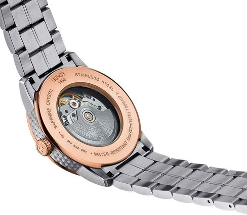 Tissot mens Luxury Stainless Steel Dress Watch Rose Gold 5N,Grey T0864072206700 in Saudi Arabia