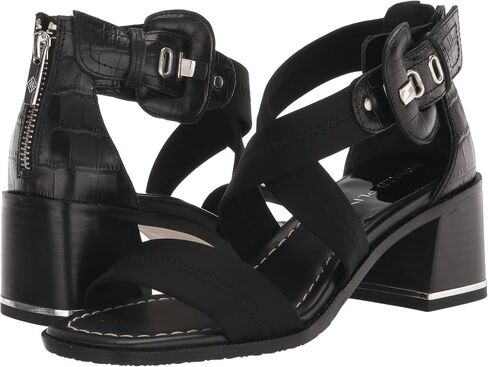 Donald Pliner Women's Heeled Sandal, Black, 7.5 in Kuwait