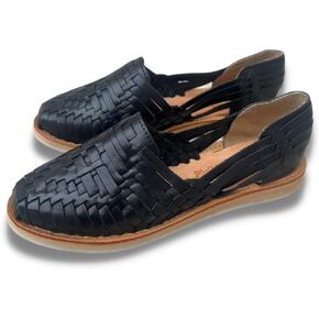Mexico en la Piel Leather Huarache Sandals. Comfortable Flats For Woman.