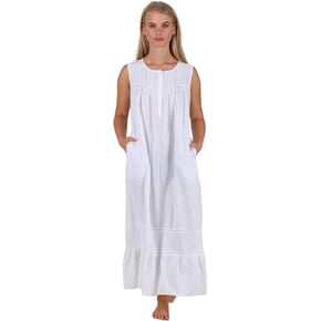 فساتين نوم بدون أكمام من القطن 100% من The 1 for U Naomi للنساء - مقاس XS - 3X