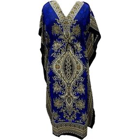 Women's Long Kaftan Dress Maxi Caftan Dress Gown Top Night Dress