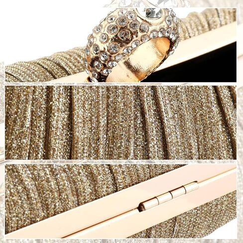 EROUGE Women Evening Clutch Purses Rhinestone Wedding Clutch Evening Handbag for Formal in Kuwait