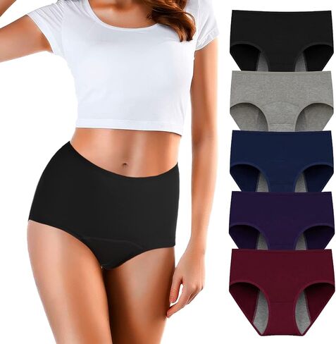 Period Underwear for Women Menstrual Panties Womens Leak Proof Mid Waist Cotton Postpartum Ladies Panties Briefs Girls in Saudi Arabia